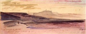 Painting of Gozo by edward lear