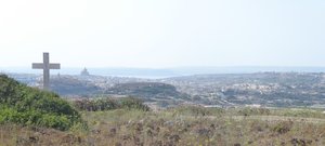 View of Gozo from Ghajn Ghammar