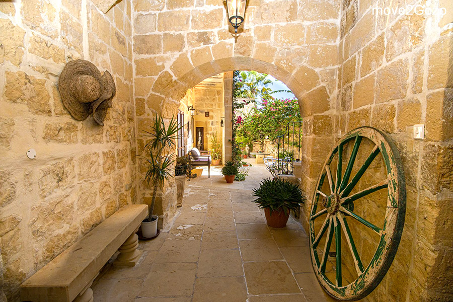 Entrance to farmhouse