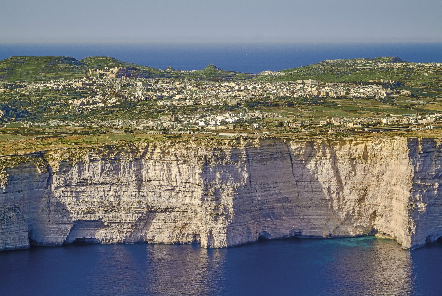 Aerial photo of Gozo