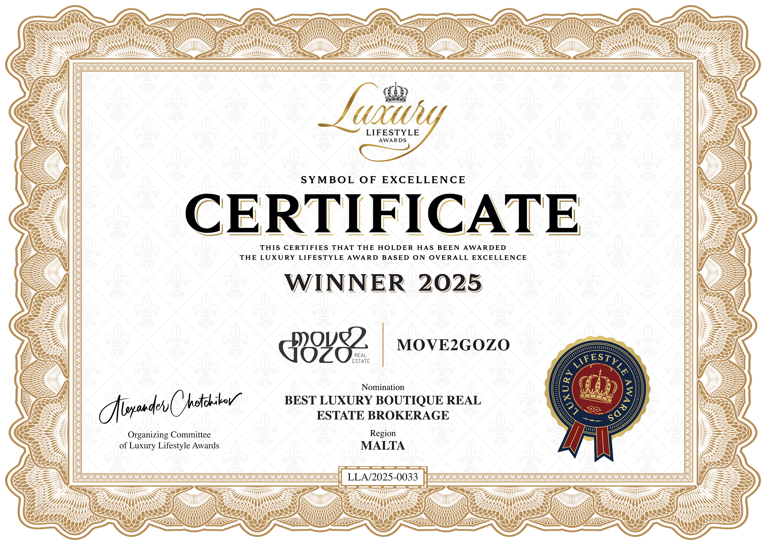 move2gozo winner certificate